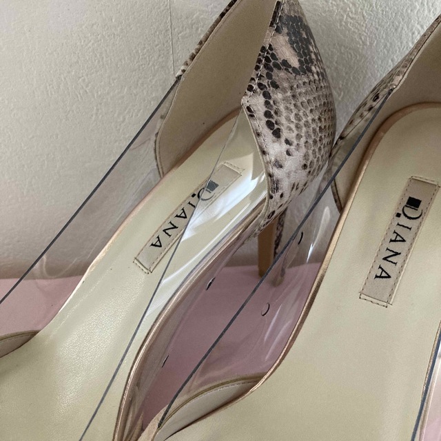 DIANA - DIANAダイアナ⭐︎パンプス⭐︎ベージュパイソン25.0の DIANA - DIANAダイアナ⭐︎パンプス⭐︎ベージュパイソン25.0の