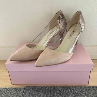 ダイアナ(DIANA)の【超美品】DIANAダイアナ⭐︎パンプス⭐︎ベージュパイソン25.0(ハイヒール/パンプス)