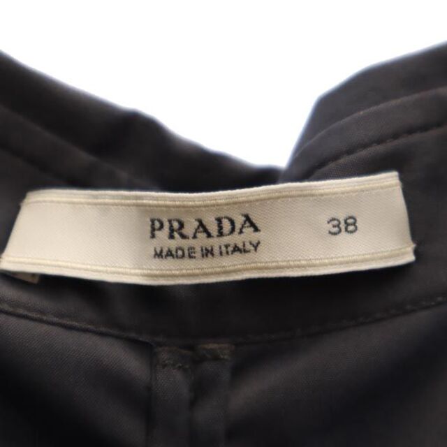 プラダ ノースリーブ ワンピース 38 ダークグレー PRADA レディース   【230520】