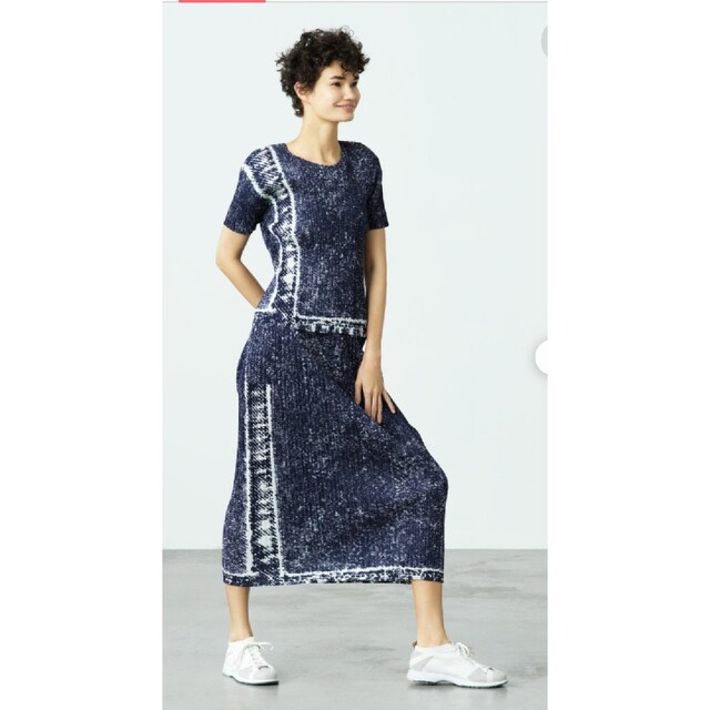 プリーツプリーズ TRAIL DENIM ワンピース 新品-