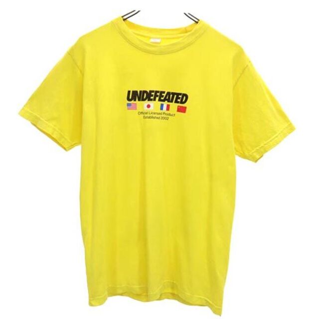 UNDEFEATED(アンディフィーテッド)のアンディフィーテッド 半袖 Tシャツ S イエロー UNDEFEATED ロゴプリント メンズ 【中古】  【230520】 メール便可 メンズのトップス(Tシャツ/カットソー(半袖/袖なし))の商品写真