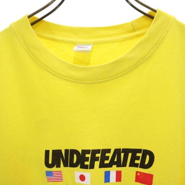 UNDEFEATED(アンディフィーテッド)のアンディフィーテッド 半袖 Tシャツ S イエロー UNDEFEATED ロゴプリント メンズ 【中古】  【230520】 メール便可 メンズのトップス(Tシャツ/カットソー(半袖/袖なし))の商品写真