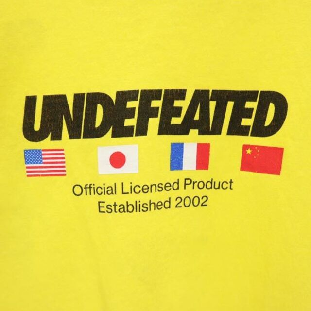 UNDEFEATED(アンディフィーテッド)のアンディフィーテッド 半袖 Tシャツ S イエロー UNDEFEATED ロゴプリント メンズ 【中古】  【230520】 メール便可 メンズのトップス(Tシャツ/カットソー(半袖/袖なし))の商品写真