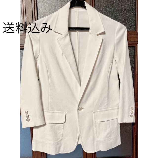 LOUNIE(ルーニィ)の白　ジャケット  レディースのジャケット/アウター(テーラードジャケット)の商品写真