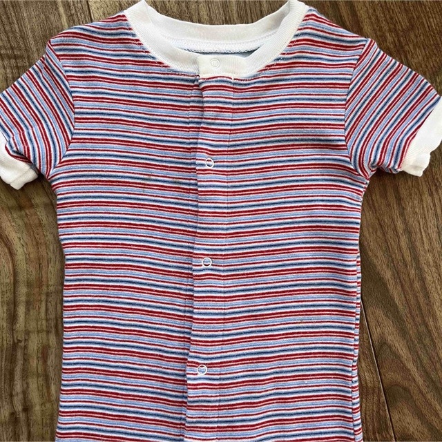 babyGAP(ベビーギャップ)の半袖カバーオール　スリープウェア　80 キッズ/ベビー/マタニティのベビー服(~85cm)(カバーオール)の商品写真