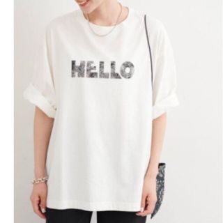 フレームワーク(FRAMeWORK)の度詰め天竺HELLO Tシャツ(Tシャツ(半袖/袖なし))