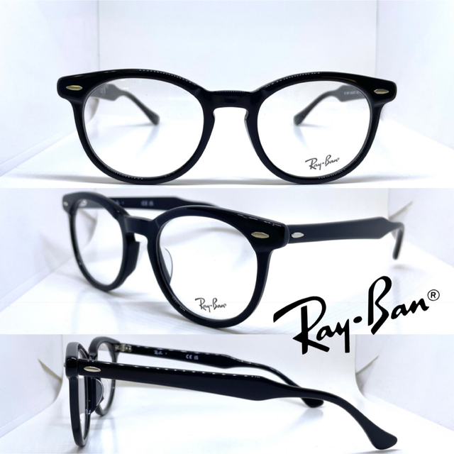 Ray-Ban(レイバン)のRay Ban レイバン メガネ フレーム RB5598F 2000 ブラック メンズのファッション小物(サングラス/メガネ)の商品写真