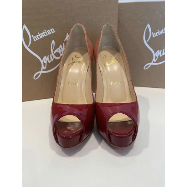 Christian Louboutin - クリスチャンルブタン♡オープントゥパンプスの