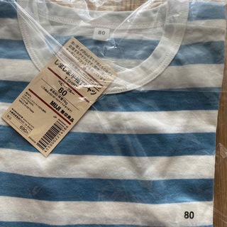 ムジルシリョウヒン(MUJI (無印良品))の無印良品　しましま半袖Tシャツ　80(Ｔシャツ)