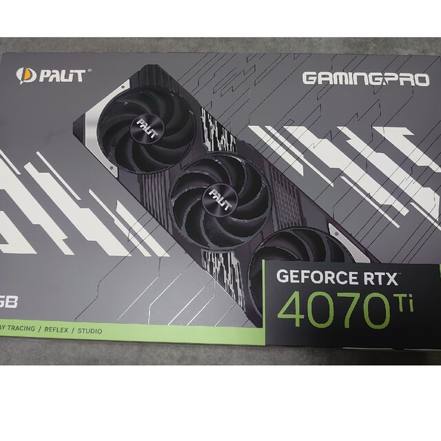 PCパーツ開封／未使用　Palit GeForce RTX4070Ti GamingPro