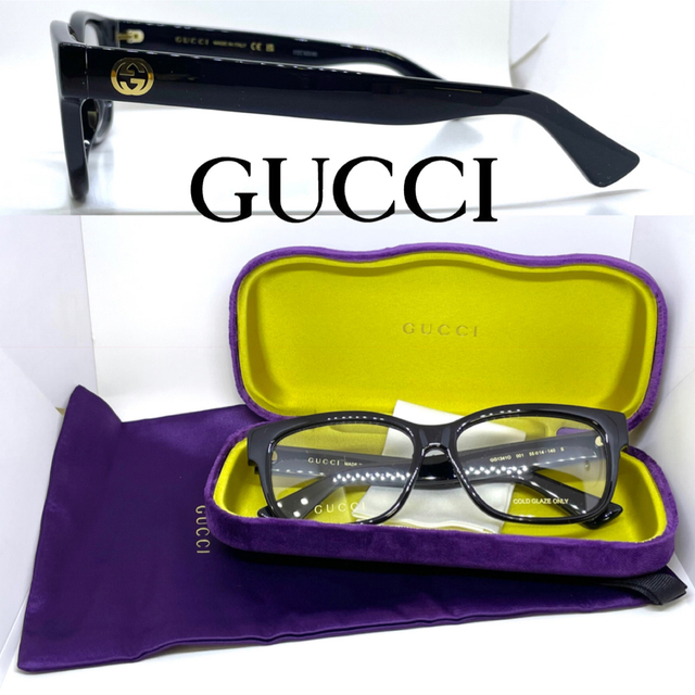 Gucci - GUCCI グッチ メガネ フレーム GG1341O 001 ブラックの通販 by