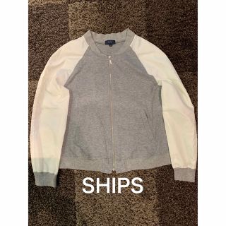 シップス(SHIPS)の【美品】シップス ジップニットブルゾン38(ブルゾン)