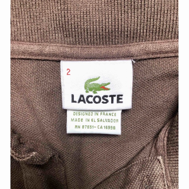 LACOSTE(ラコステ)のラコステ　ポロシャツ　サイズ2 メンズのトップス(ポロシャツ)の商品写真