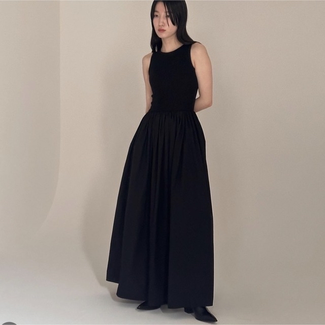 off all form DOCKING MAXI DRESS BLACK レディースのワンピース(ロングワンピース/マキシワンピース)の商品写真