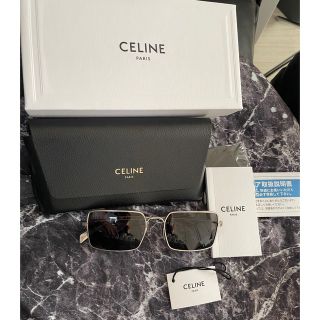 セリーヌ(celine)のセリーヌ　スクエア　サングラス　ブラック　シルバー(サングラス/メガネ)