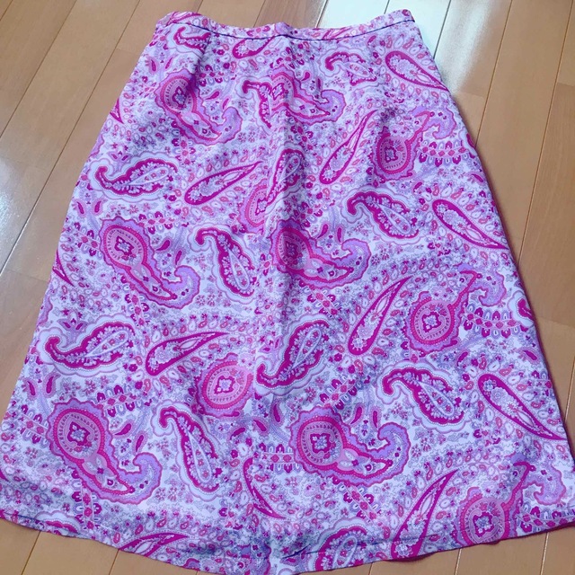 ペイズリー柄スカート レディースのスカート(ひざ丈スカート)の商品写真