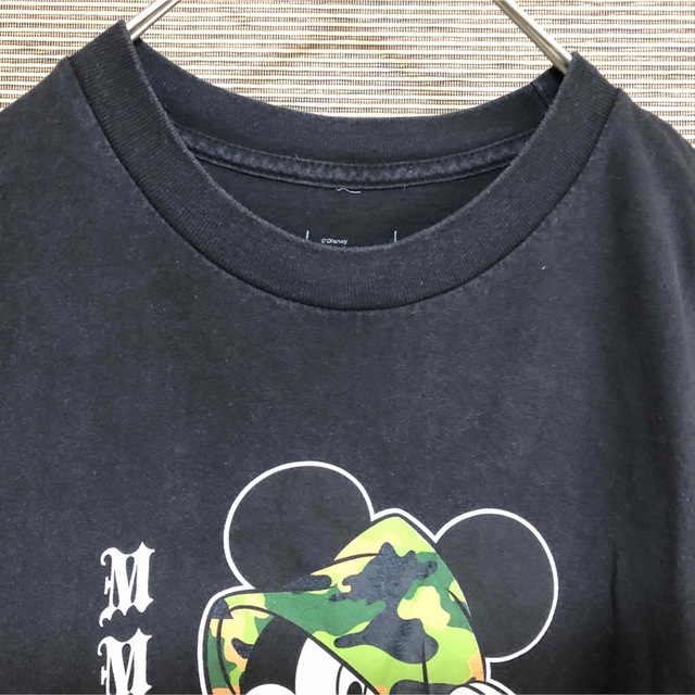 Neff(ネフ)の【ディズニー　ネフ】メキシコ製　半袖Tシャツ　ミッキー　迷彩　カモフラ44 メンズのトップス(Tシャツ/カットソー(半袖/袖なし))の商品写真