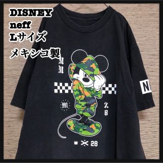 Neff - 【ディズニー　ネフ】メキシコ製　半袖Tシャツ　ミッキー　迷彩　カモフラ44