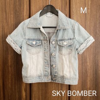 【中古】SKY BOMBER 半袖デニムジャケット(Gジャン/デニムジャケット)