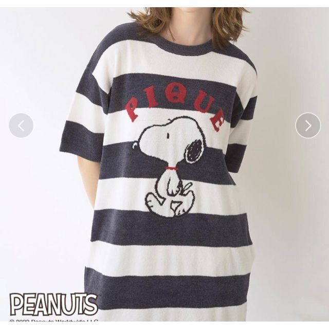 新品✨未開封*ジェラートピケ 【PEANUTS】ジャガードワンピース スヌーピー