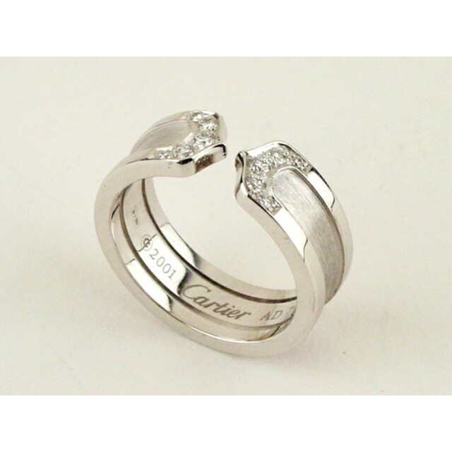 激安/新作 Cartier カルティエ 【中古】01-b119412 リングK18#10 2Cモチーフ リング(指輪) Cartier カルティエ 2C K18 リング 13号 used