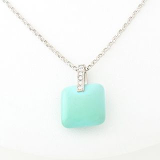 ミキモト(MIKIMOTO)のミキモト K18 ターコイズ ペンダント ネックレス 【中古】e-152189(ネックレス)