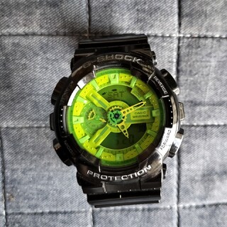 ジーショック(G-SHOCK)のCASIO　G-SHOCK　GA-110B　ブラック×グリーン(腕時計(デジタル))