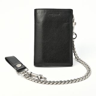 サンローラン(Saint Laurent)のサンローラン 二つ折り財布 チェーン ウォレット【中古】s-152998(財布)