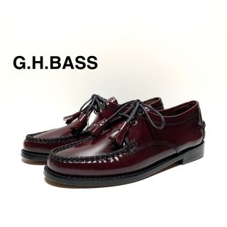 ジーエイチバス(G.H.BASS)の☆未使用 ジーエイチバス レザー タッセル チロリアンシューズ ローファー 革靴(ローファー/革靴)