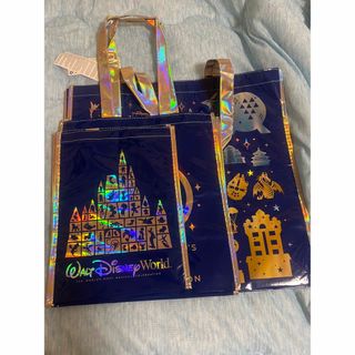 ディズニー(Disney)のWDW 50周年 ディズニーワールド ショッピングバッグ　SML3点セット(キャラクターグッズ)