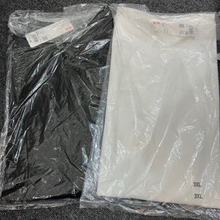 ユニクロ(UNIQLO)の【K4180】未使用 ユニクロ スムースコットン ラウンドヘムロングT 2着(Tシャツ(半袖/袖なし))