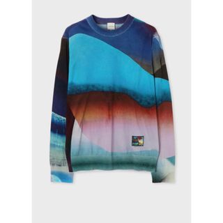 ポールスミス(Paul Smith)のポールスミス"Abstract Paint" クルーネックニットM(ニット/セーター)