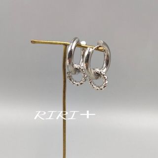 トゥデイフル(TODAYFUL)のNo. 563   2way 2連 シンプルフープピアス(ピアス)