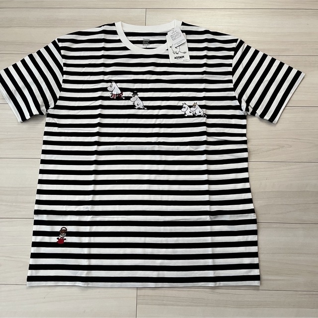 Design Tshirts Store graniph(グラニフ)のグラニフ　ムーミン　刺繍　ボーダー レディースのトップス(Tシャツ(半袖/袖なし))の商品写真