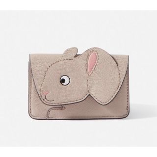 ◆未使用◆ Anya Hindmarch アニヤ ラビットコンパクト財布 グレー