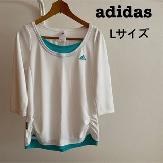 アディダス(adidas)のadidas Tシャツ 七分袖　Lサイズ(Tシャツ(長袖/七分))