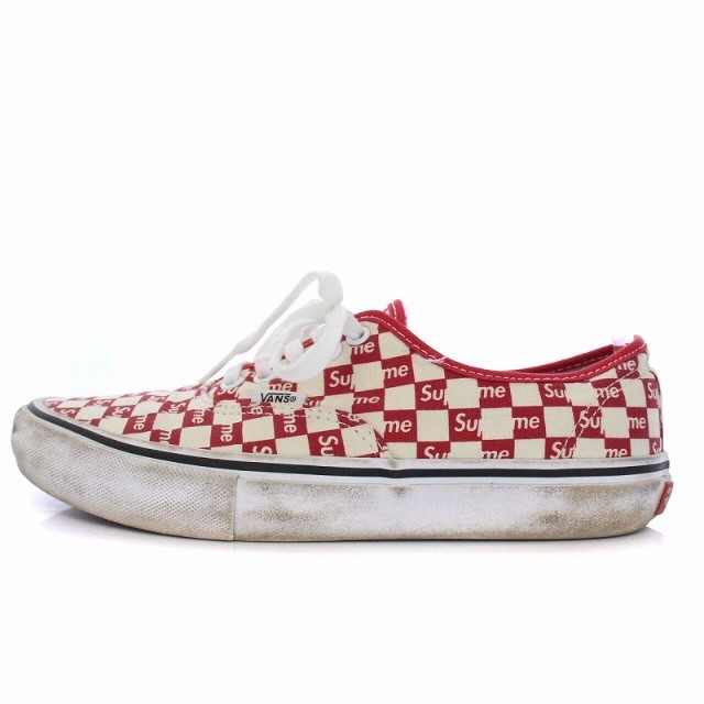 VANS SUPREME Checker Logo Authentic Pro