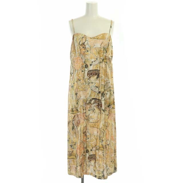 OS1身幅ラウタシー deer printed dress キャミワンピース ロング 1