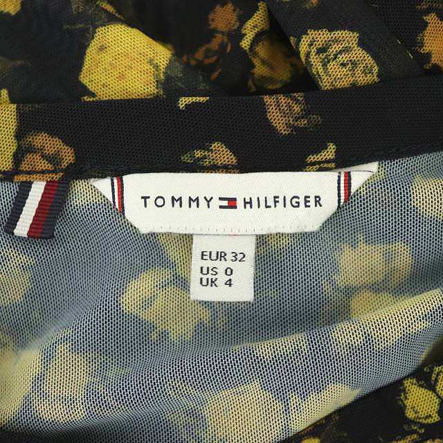 TOMMY HILFIGER(トミーヒルフィガー)のトミーヒルフィガー 23SS メッシュローズミディスリムワンピース ロング 長袖 レディースのワンピース(ロングワンピース/マキシワンピース)の商品写真