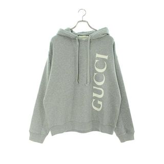 グッチ(Gucci)のグッチ  20SS  604974 XJB1D ロゴプリントプルオーバーパーカー メンズ M(パーカー)