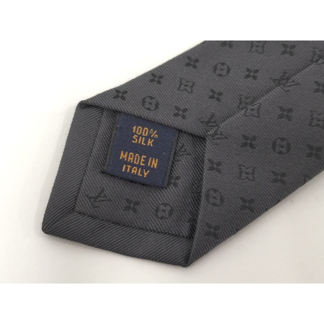 LOUIS VUITTON(ルイヴィトン)のLOUIS VUITTON ネクタイ クラヴァット モノグラム シルク グレー メンズのファッション小物(ネクタイ)の商品写真