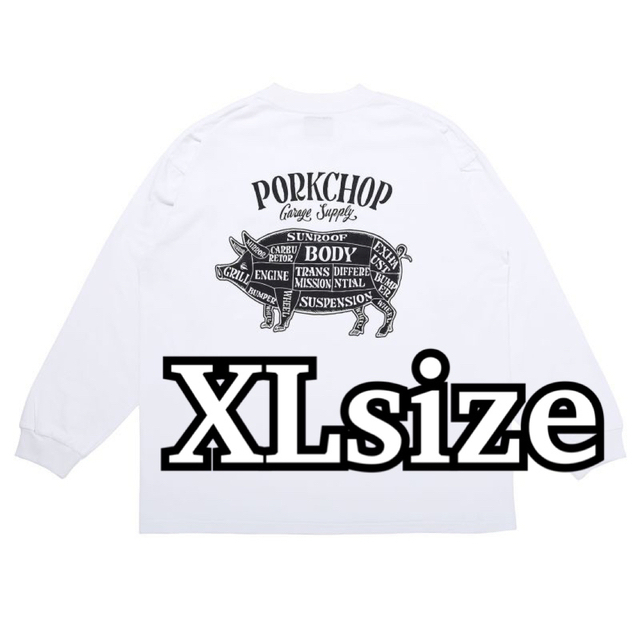 ポークチョップ　ロングスリーブTシャツ/PORKCHOP LOVE YOU XL