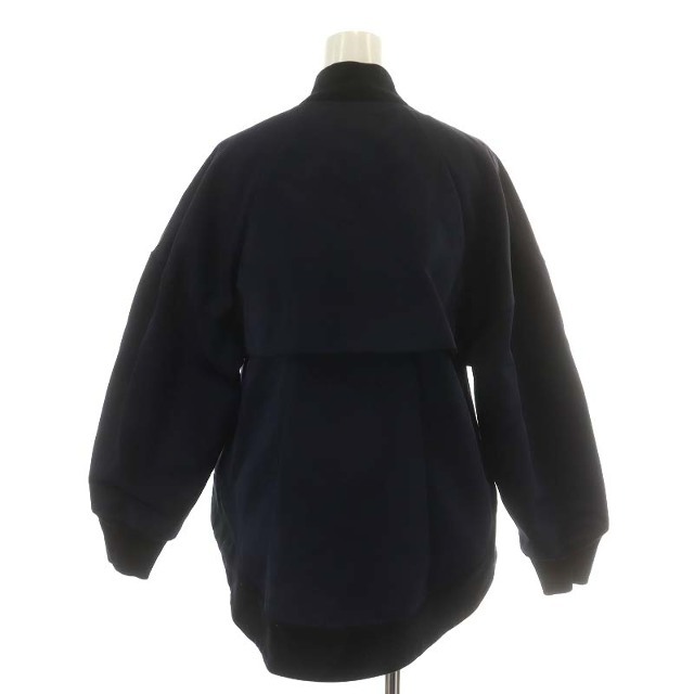 エンフォルド 20AW ヘビーサテン フレアAラインブルゾン 36 S 紺 | www