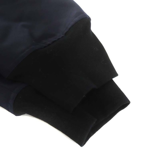 エンフォルド 20AW ヘビーサテン フレアAラインブルゾン 36 S 紺 | www