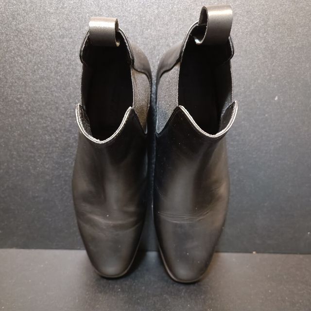 Emporio Armani(エンポリオアルマーニ)のエンポリオアルマーニ（EMPORIO ARMANI）レザーブーツ 黒 40 メンズの靴/シューズ(ブーツ)の商品写真