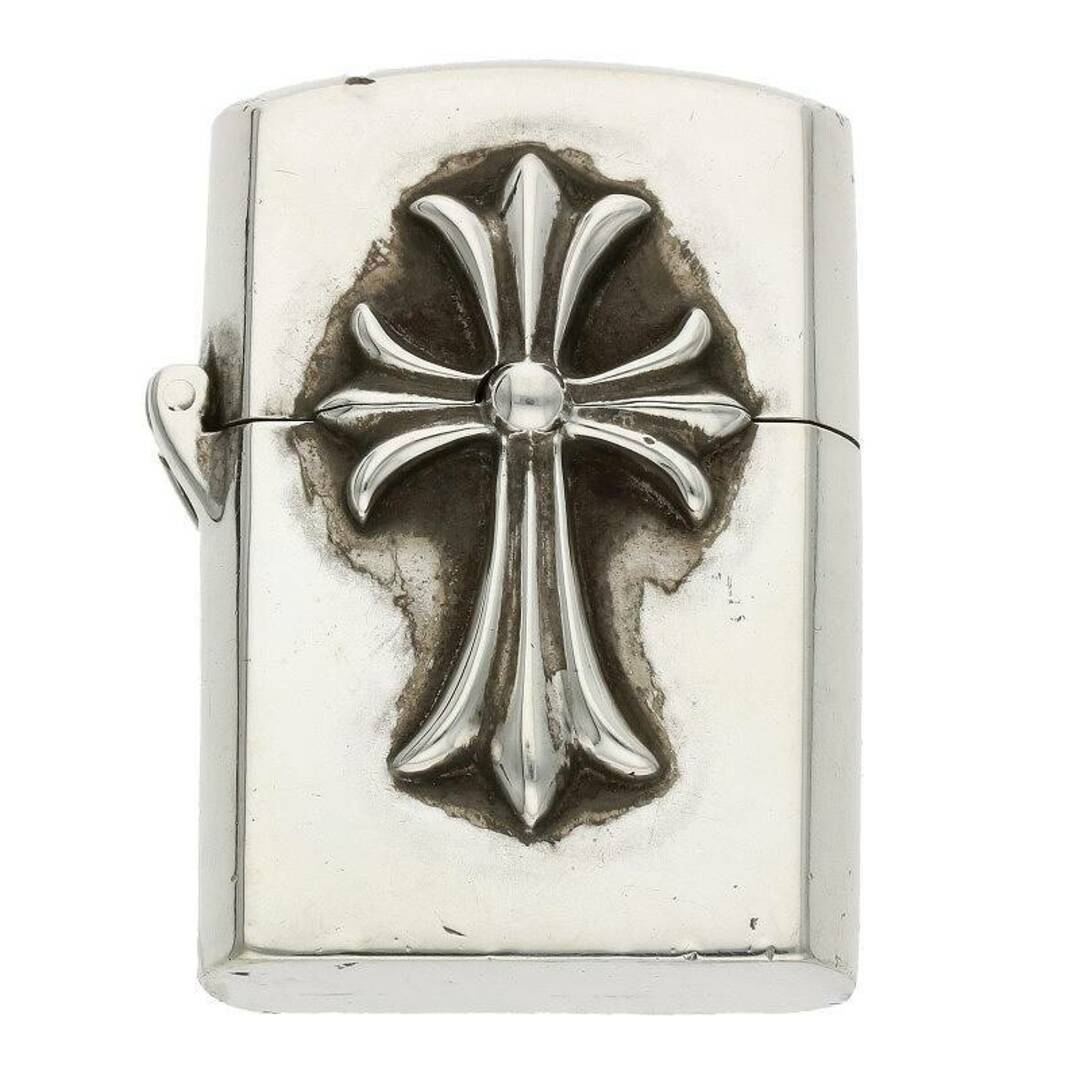 CHROME HEARTS クロムハーツ LA ZIPPO LIGHTERZ V4 LA限定 スモールCHクロス ジッポ ライター シルバー