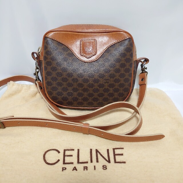 CELINE マカダム柄 ショルダーバッグ ポーチ ポシェット - www ...