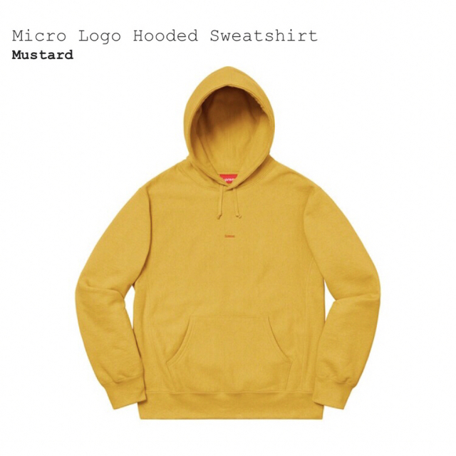 supreme 19F/W Micro Logo Hoodie M