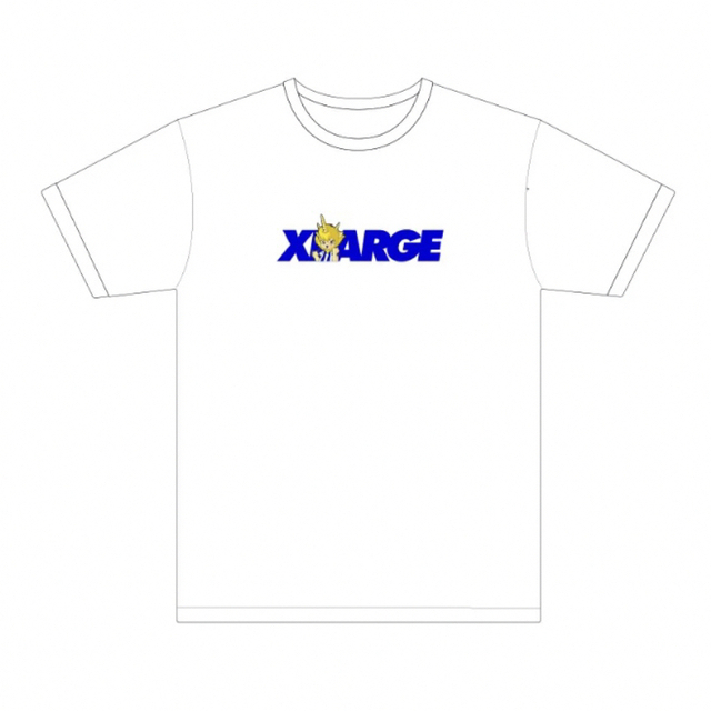 XLARGE(エクストララージ)のXLARGE × モンテディオ山形 コラボTシャツ M ホワイト スポーツ/アウトドアのサッカー/フットサル(ウェア)の商品写真