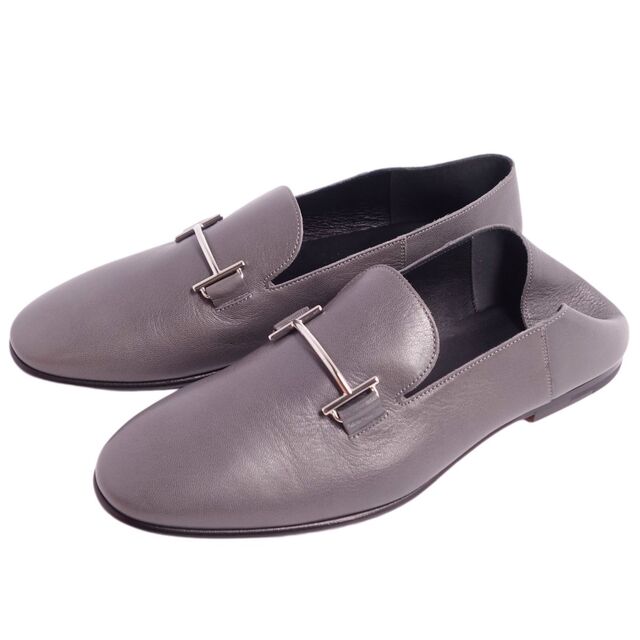未使用 エルメス HERMES ローファー スリッポン SAGA サガ H金具 ゴートスキン シューズ メンズ 42A(26.5cm相当) グレー | フリマアプリ ラクマ